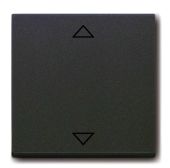 Клавиша для механизма электронного выключателя Busch-Jalousiecontrol 6411 U-101, 6411 U/S-101, 6418 U, реле 6402 U, серия solo/future, цвет антрацит