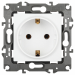 Розетка ЭРА Серия 12 12-2101-01М 2P+E Schuko, 16А-250В, белый матовый Розетка ЭРА Серия 12 12-2101-01М 2P+E Schuko, 16А-250В, белый матовый