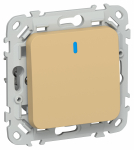 FLITE Выключ. 1-кл. кноп. с инд. 10А ВС11-2-1-ФлШм ш/а IEK