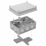 Коробка огнестойкая для о/п 40-0310-FR1.5-4 Е15-Е120 RAL7035 150х110х70 (6 шт/кор) Промрукав