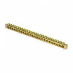 Шина PEN "ноль-земля" (8х12мм) 24 отверстия латунь крепеж по краям EKF PROxima Шина PEN "ноль-земля" (8х12мм) 24 отверстия латунь крепеж по краям EKF PROxima