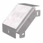 Угол д/листового кабель.лотка 90° вертикально ниспадающий без разъема/соединителя сталь светло-серый ПРОМРУКАВ