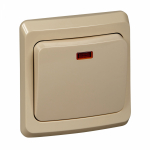 Выкл 1-клавиш. с подсветкой LED моноблок 10А 220-250В с/у бежевый глянц. IP20 SE Этюд (1/20) Выкл 1-клавиш. с подсветкой LED моноблок 10А 220-250В с/у бежевый глянц. IP20 SE Этюд (1/20)