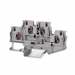 Зажим клеммный проходной 83.7мм размер ячейки 6.2мм на DIN-рейку 2 уровня сечение провода 4мм² 32А 500В термопласт DKC (ДКС) Зажим клеммный проходной 83.7мм размер ячейки 6.2мм на DIN-рейку 2 уровня сечение провода 4мм² 32А 500В термопласт DKC (ДКС)