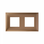 Рамка цвет золото глянцевый, пластик горизонт. и вертик., DKC