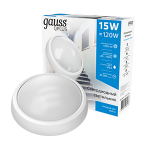 Светильник светодиод 15Вт 1250Лм 6500K Qplus круглый Gauss IP54 D175*76 1/30