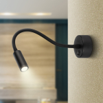 Светильник светодиод бра 3Вт 4000К черный WL 33 BK ЭРА (1/25)