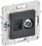 Розетка 2гн комп+ТВ RJ45+TV с/у титан механизм кат.6E SK-A15T SKANDY IEK (1/10/100) Розетка 2гн комп+ТВ RJ45+TV с/у титан механизм кат.6E SK-A15T SKANDY IEK (1/10/100)