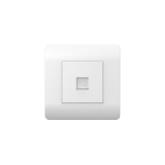 (NEW3-E) Розетка компьютерная 1хRJ45, белый CHINT (1)