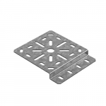 Монтажная плата 130х130 мм, толщ. 2,0 мм, гор. цинк Монтажная плата 130х130 мм, толщ. 2,0 мм, гор. цинк