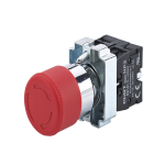 Кнопка управления "Грибок" Φ30мм (2) с фиксации NP2-BS445 без подсветки красная 1НЗ +1НО IP40 CHINT (1)