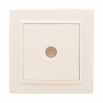 Розетка 1гн ТВ оконечная с/у крем Минск EKF Розетка 1гн ТВ оконечная с/у крем Минск EKF