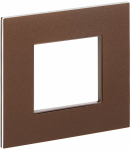 Рамка 1гн металл шоколад SK-F31Br SKANDY IEK (1/10/100)