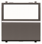 Кнопочный выключатель одиночный скрыт. уст-ки 16А 250В антрацит IP20 ABB Zenit