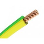 Провод установочныйПуГВ (ПВ3) 1х6 желто-зеленый (70*0,313мм/5,38мм2) ГОСТ ККЗ (200) 0,45 кВ
