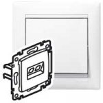 Розетка 1гн комп RJ45 с/у белый механизм на захватах кат.5е Valena Legrand (1/10/100) Розетка 1гн комп RJ45 с/у белый механизм на захватах кат.5е Valena Legrand (1/10/100)