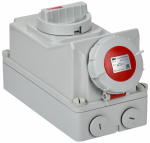 Розетка с мех. блок. ССИ-814 16А-6ч 380В 3P+PE IP67 IEK