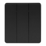 Выключатель 3кл с/у оникс механизм с рамкой MIELE ROUND KRANZ (1/100)