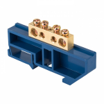 Шина N ноль ШНИ 8х12 на DIN-изоляторе 4-отверстия латунь EKF PROxima Шина N ноль ШНИ 8х12 на DIN-изоляторе 4-отверстия латунь EKF PROxima