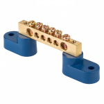 Шина N ноль 2 угловых изолятора ШНИ 6х9 6-отверстий латунь EKF PROxima Шина N ноль 2 угловых изолятора ШНИ 6х9 6-отверстий латунь EKF PROxima