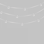 Гирлянда Белт-Лайт 2 жилы, 50м, шаг 40см, 125 патронов E27, IP65, белый круглый провод NEON-NIGHT Гирлянда Белт-Лайт 2 жилы, 50м, шаг 40см, 125 патронов E27, IP65, белый круглый провод NEON-NIGHT