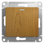 Выключатель 1кл прох с подсв с/у дуб механизм Glossa Systeme Electric (1/20)