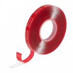 Лента клейкая двуxсторонняя прозрачная, на VHB акриловой основе, 10 мм x 5 м REXANT