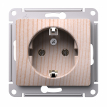 Розетка 1гн с З/К с/у сосна механизм 16А Glossa Systeme Electric  (1/20/160)