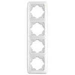 Рамка 4гн белый вертикальная Carmen Viko (1/10/120)