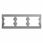 Рамка 3гн алюминий Glossa Systeme Electric (1/15/90) Рамка 3гн алюминий Glossa Systeme Electric (1/15/90)