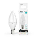 Лампа светодиод 8Вт свеча Е14 4100К 540Лм матовая Gauss Elementary (1/10/100) Лампа светодиод 8Вт свеча Е14 4100К 540Лм матовая Gauss Elementary (1/10/100)