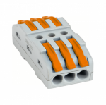 Клемма на 3 пров. СМК 222-423 проходная 3 полюса 0,08-4мм2  EKF PROxima (25шт/упак)