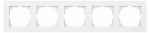 Рамка 5гн белый 6-505-01 Accent Intro (1/10/100) Рамка 5гн белый 6-505-01 Accent Intro (1/10/100)