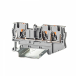 Зажим клеммный проходной 67мм размер ячейки 6.2мм на DIN-рейку 1 уровень сечение провода 4мм² 32А 800В термопласт DKC (ДКС)