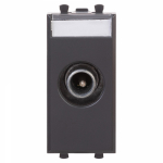 Проходная розетка 4-2402МГц для настен. кабель-канала черный DKC