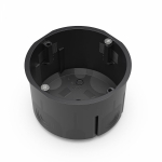 Коробка установочная 60-0710-9005См двухкомпонентная для сплошных стен черная 68х47 (8шт/уп) Промрукав