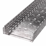 Лоток кабельный листовой 3000x400x100 сталь с перфорированной боковой стенкой толщ.1мм ПРОМРУКАВ