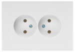 Розетка 2гн без З/К с/у белый механизм 16А 6-204-01 Accent Intro (1/10/100) Розетка 2гн без З/К с/у белый механизм 16А 6-204-01 Accent Intro (1/10/100)