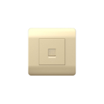 (NEW3-E) Розетка компьютерная 1хRJ45, шампань CHINT (1)