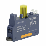 Контактный блок с клеммным безвинтовым зажимом со светодиодом на 9-24В, жёлтый Контактный блок с клеммным безвинтовым зажимом со светодиодом на 9-24В, жёлтый