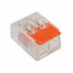 Клемма на 2 пров. 221-412 (0,14-4мм) с рычажком мини без пасты Rexant (50/50/4000)