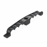 Держатель труб для прямого монтажа двусторонний на 8 мест чёрный d20 (20шт/120шт уп/кор) Промрукав