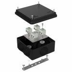 Коробка огнестойкая для о/п 40-0300-FR2.5-8 Е15-Е120 RAL9005 100х100х50 (14 шт/кор) Промрукав