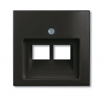 Эл-т упр. антен. розетка для коакс. кабеля с/у пластик черный IP20 ABB basic55