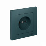 ATLASDESIGN РОЗЕТКА без заземления, 16А, в сборе, ИЗУМРУД