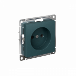 ATLASDESIGN РОЗЕТКА без заземления без шторок, 16А, механизм, ИЗУМРУД