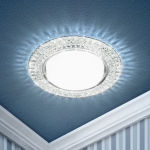 Светильник декор под лампу GX53 прозрачный с бел.светодиод. подсветкой DK LD26 SL/WH ЭРА (1/50) Светильник декор под лампу GX53 прозрачный с бел.светодиод. подсветкой DK LD26 SL/WH ЭРА (1/50)