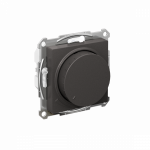 Светорегулятор 400Вт поворотно-нажимной с/у базальт механизм AtlasDesign Systeme Electric