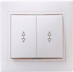 Выключатель 2кл прох с/у белый ВСп10-2-0-КБ Кварта GENERICA IEK (1/10/200)