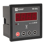 Вольтметр VD-721s цифровой на панель 72х72 (квадратный вырез) однофазный в коротком корпусе EKF PROxima